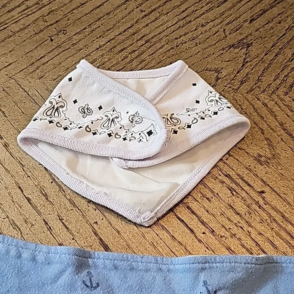 Baby bandana and nautical bib